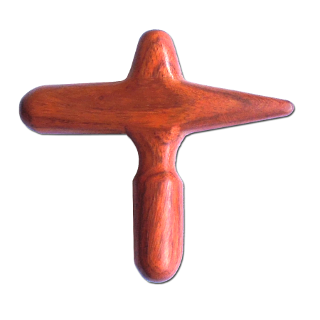 Massagekreuz Holz, 11 x 10 cm