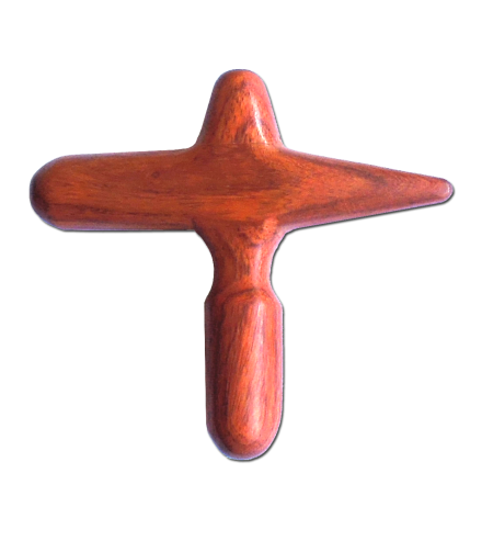 Massagekreuz Holz, 11 x 10 cm
