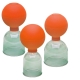 Schröpfgläser aus Acrylglas mit Saugball