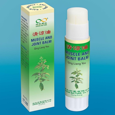 Muskel- und Gelenksbalsam-Stick-Qing Liang You Bai, weiß, 20 g