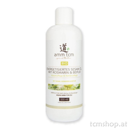 amm tcm BIO Sesamöl mit Rosmarin und Beifuß, 500 ml